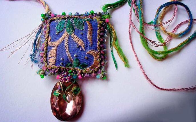 Embroidered amulet of health and good luck